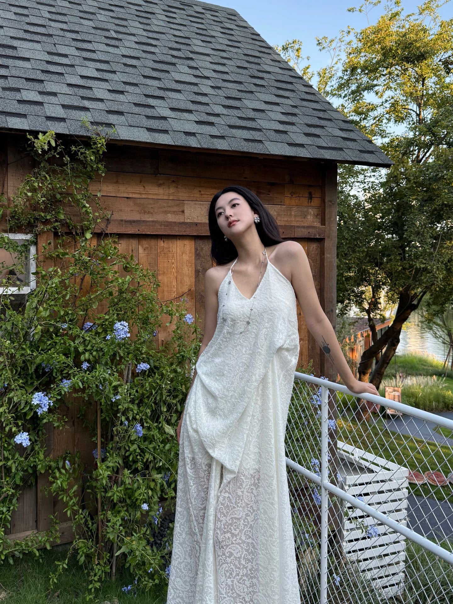 CROWCREW White Maxi Dress