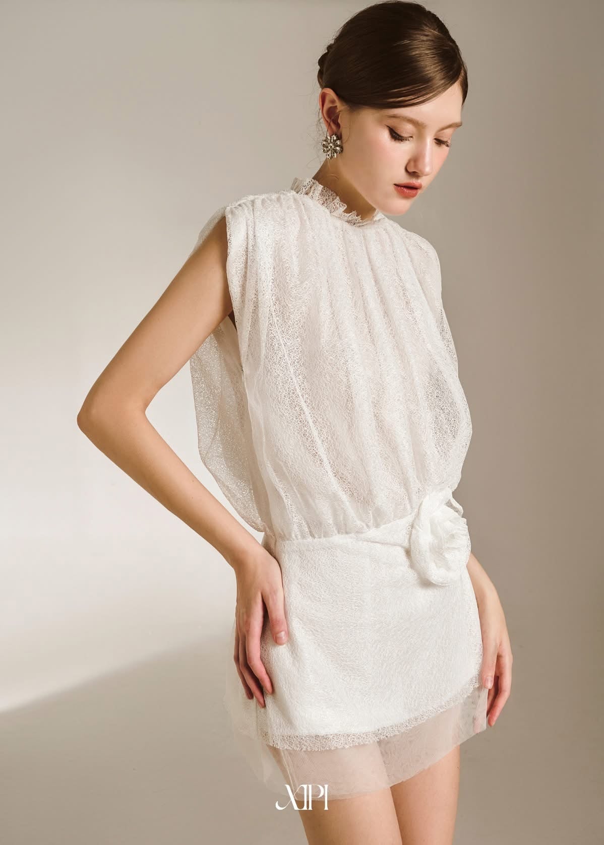 Xipi White Nora Mini Dress