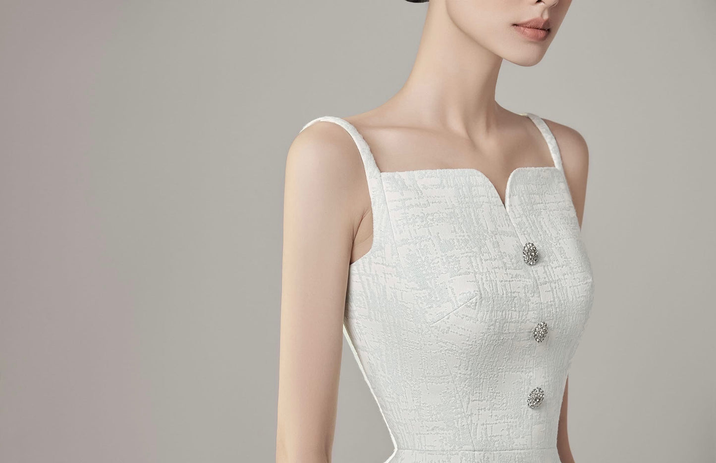 Raffiné Green Alouette Side Pleated Midi Dress