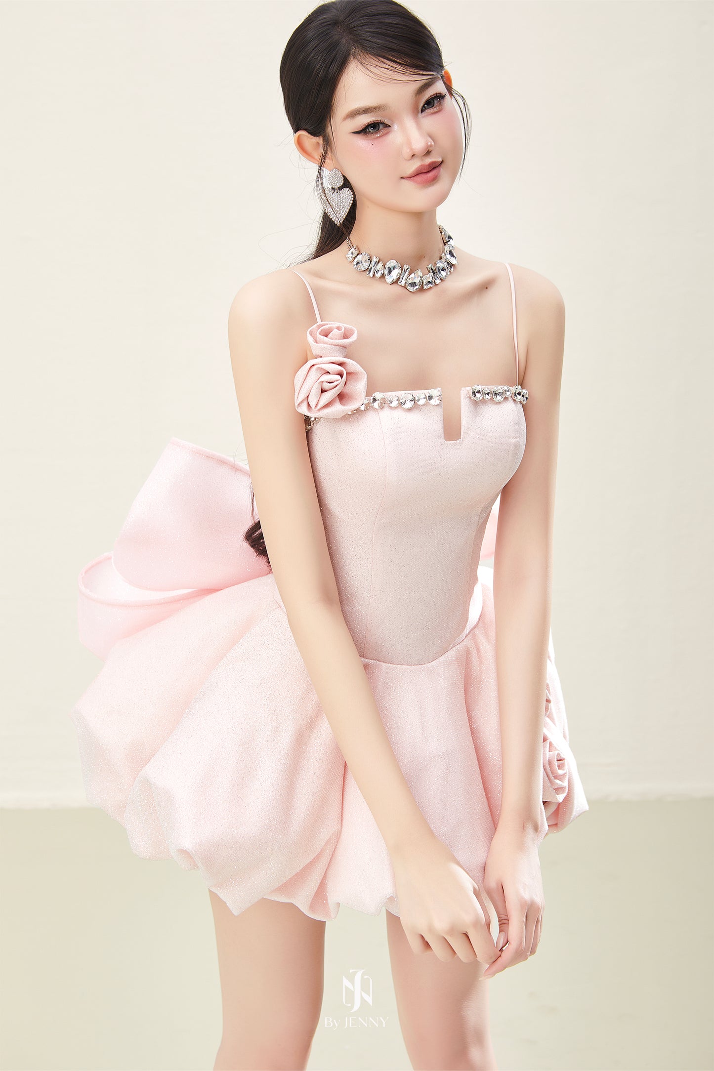 BY JENNY Pink Lolli Mini Dress