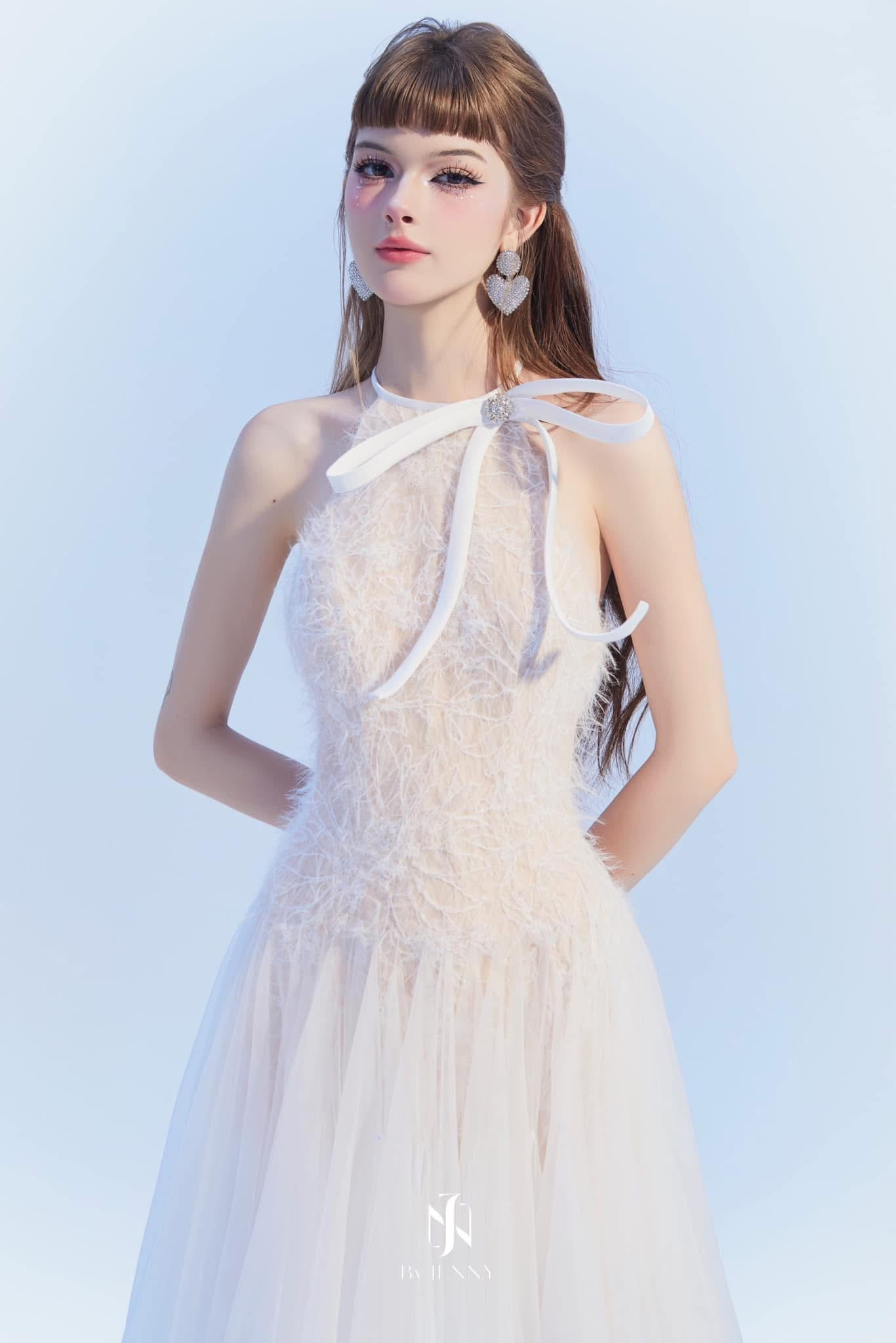 BY JENNY Lina White Maxi Dress