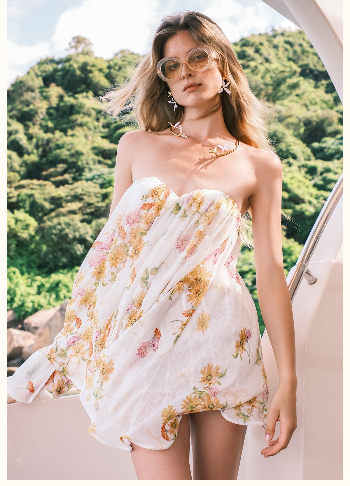 SHEERLUCK PINK MINI DRESS