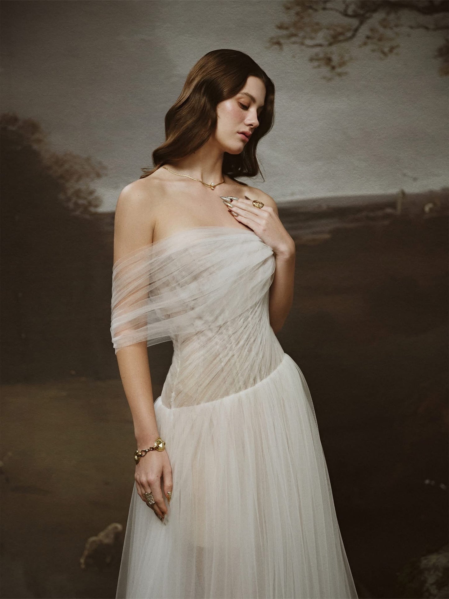 LINH PHUNG White Seraphine Maxi Dress