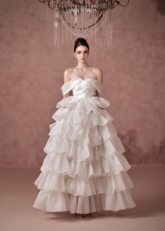 Sissy Nation White Think Of Me Maxi Dress