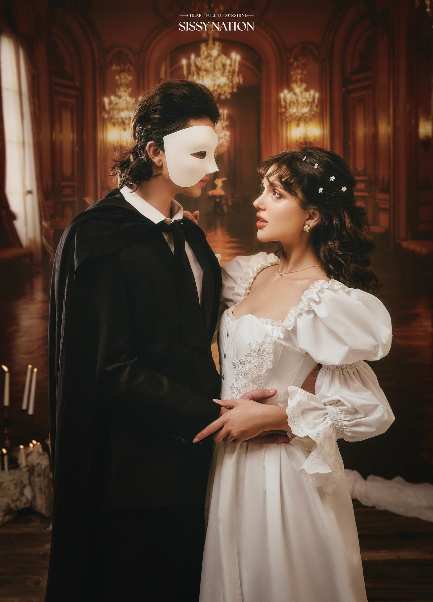 SISSY.NATION WHITE SET(Corset + Maxi Dress)