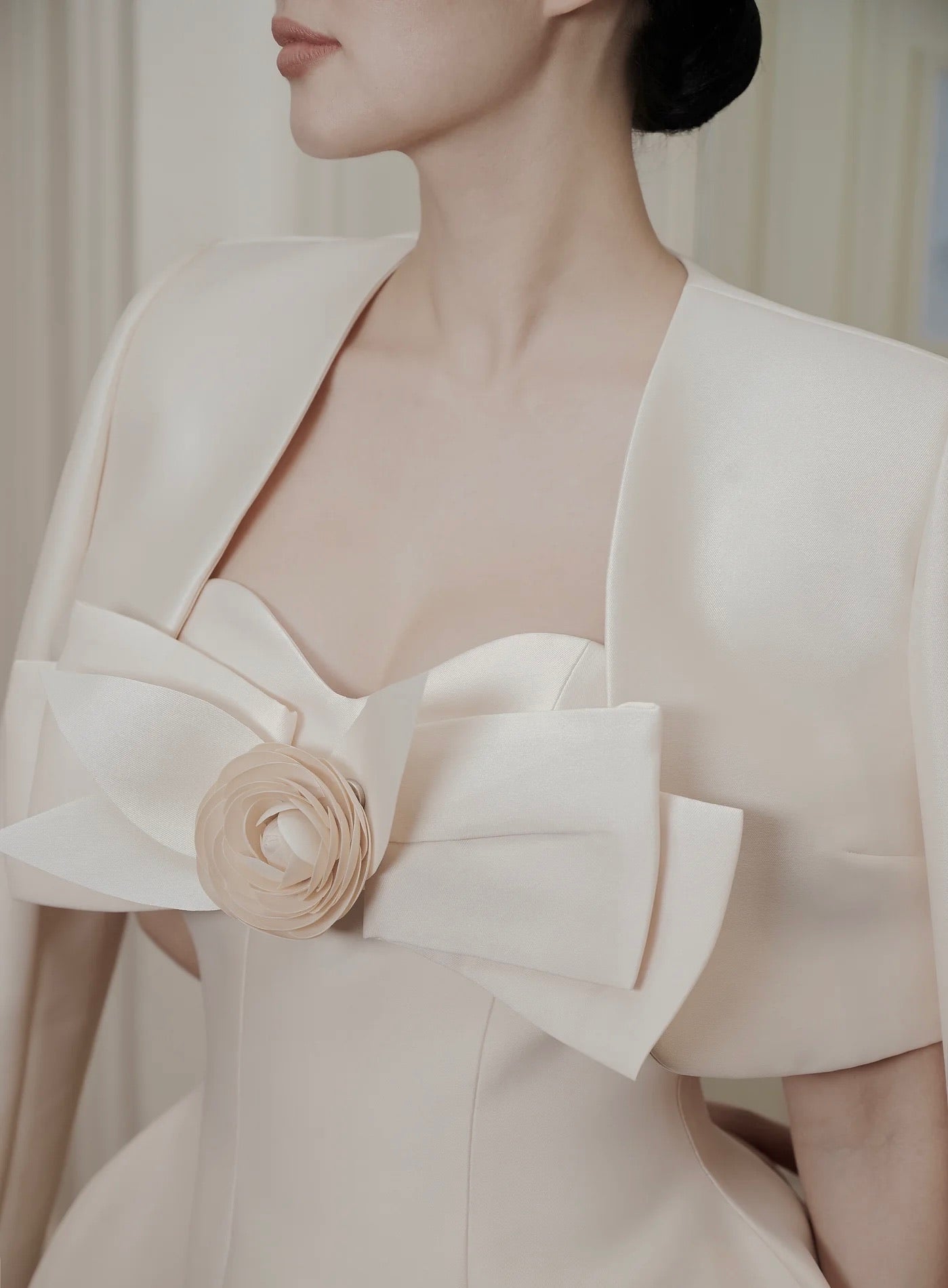 Raffiné Green Countess Strapless Midi Dress