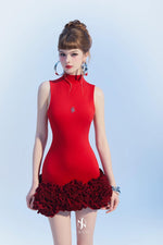 BY JENNY Lux Red Mini Dress