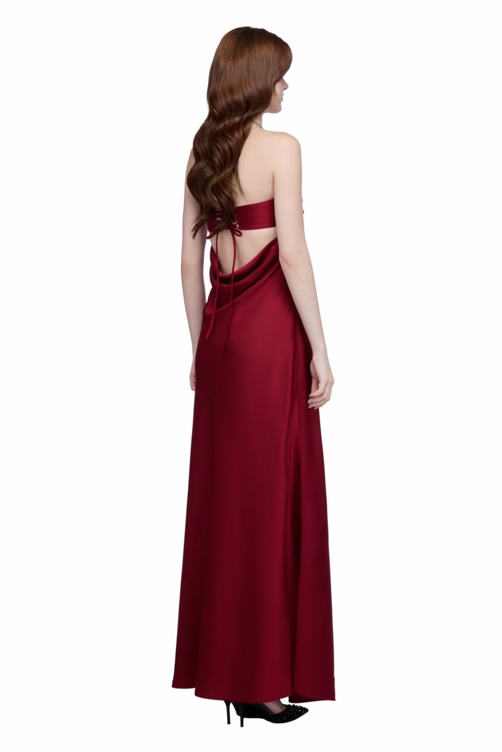 JUBIN Red Josephine Maxi Dress