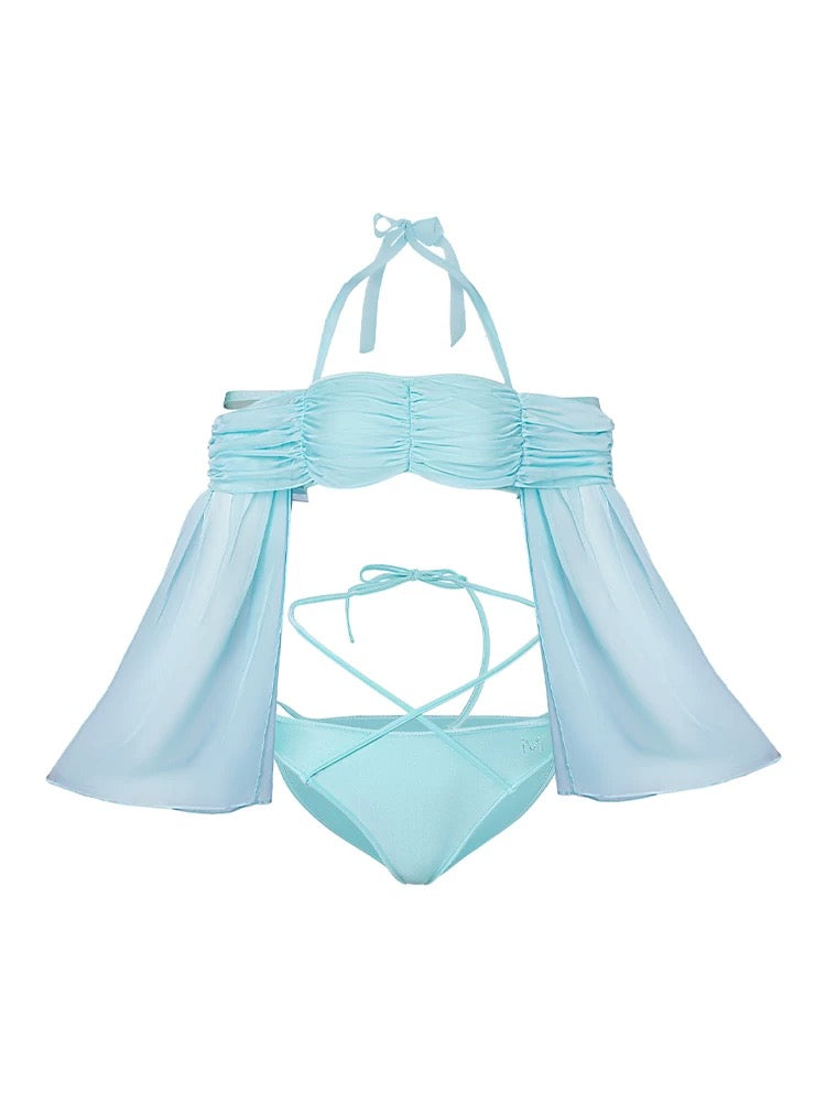 MIMI PLANGE Blue Mint Bikini Set