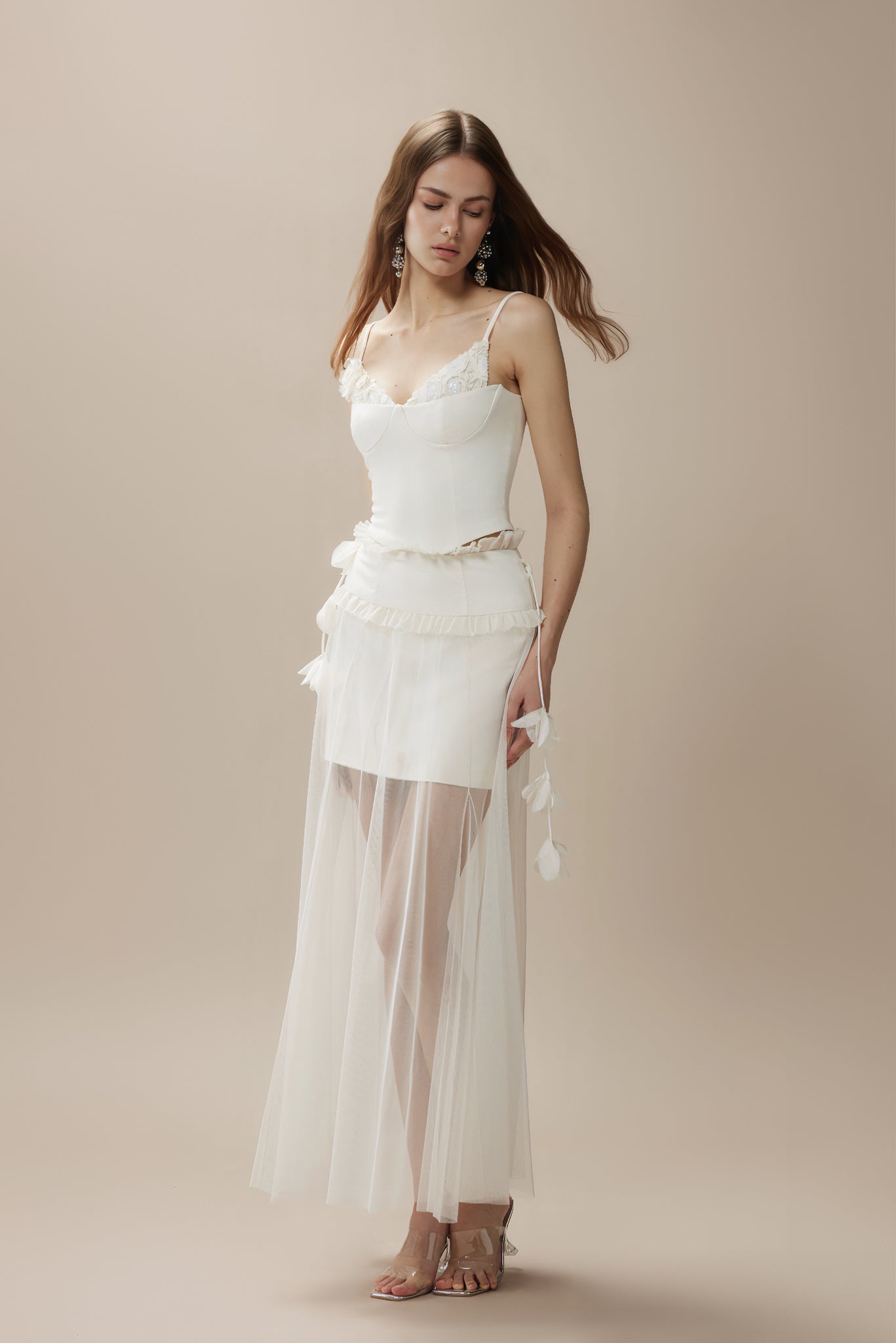 FA SOGNO White Top & Maxi Skirt