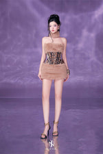 By Jenny Leopard print Top& Skirt