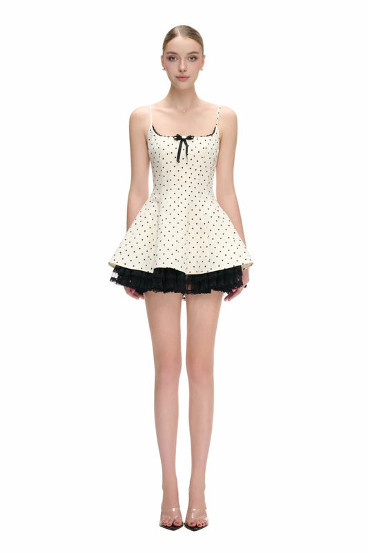 JUBIN White Candy Mini Dress