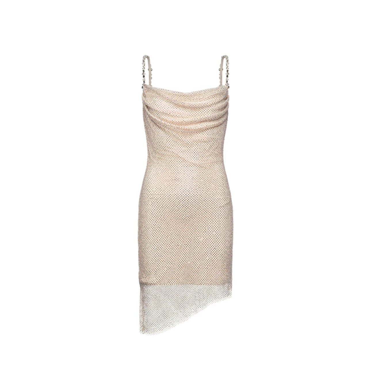 SHEERLUCK Pink & Nude Camisole Mini Dress
