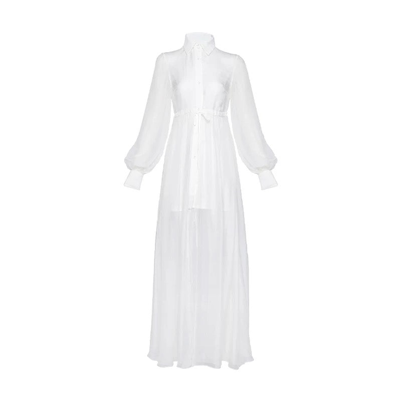 MIMI PLANGE White Swimwear With Cape