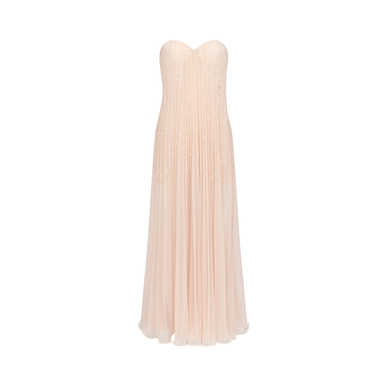 SHEERLUCK BRIGHT PINK MAXI VACATION DRESS