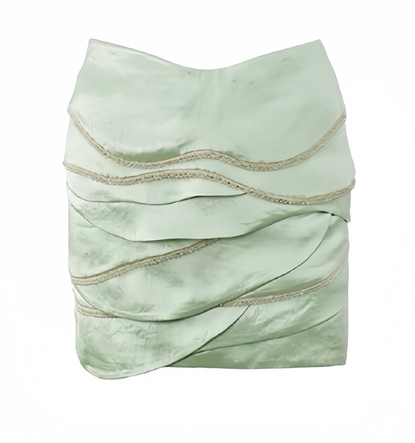 Chengchengling Green Top and Mini skirt