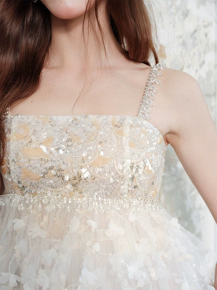 WARDROBE BY CHEN white halter mini dress