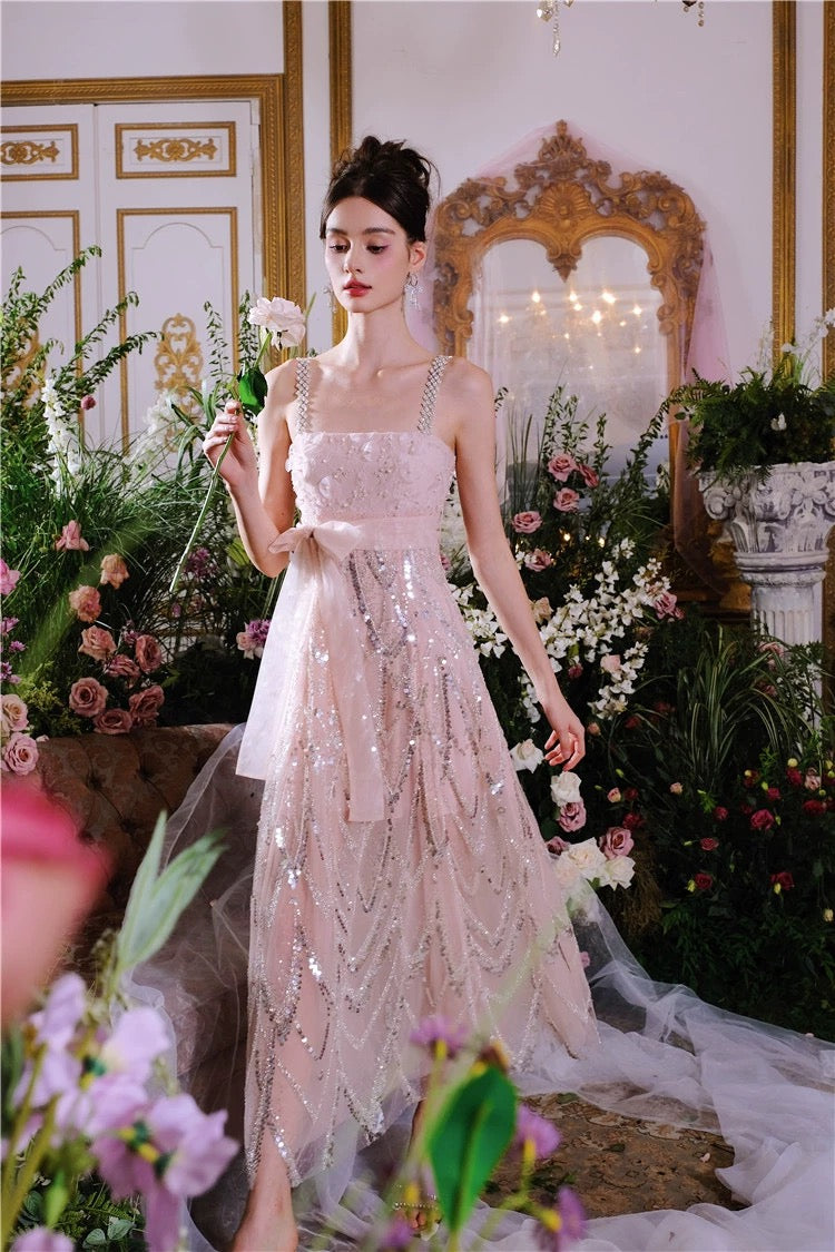 WARDROBE BY CHEN pink maxi dress