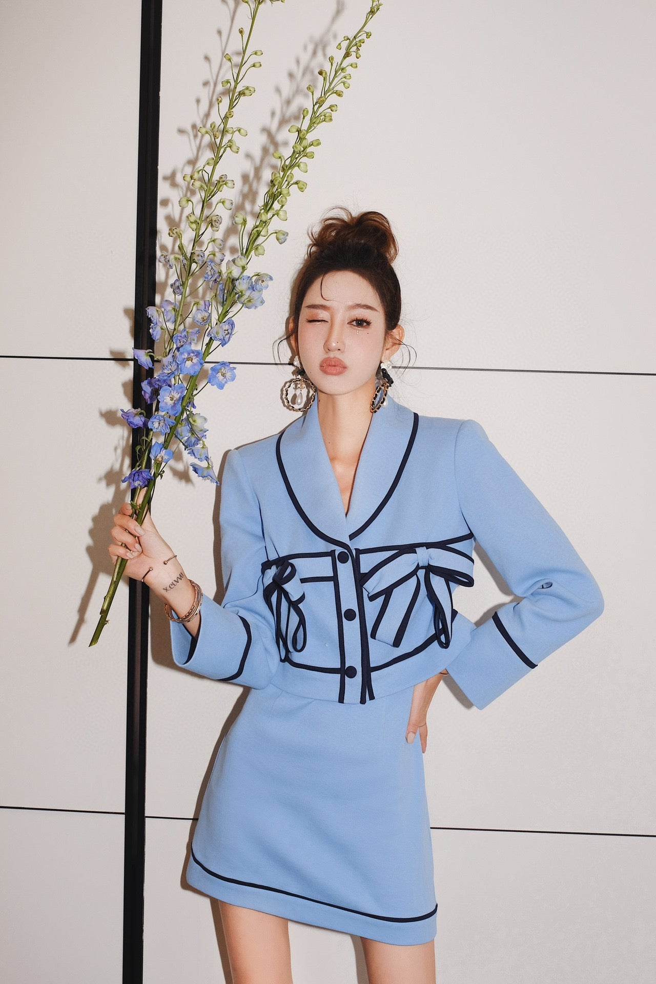 MASION WESTER Blue Mini Dress （Sales）