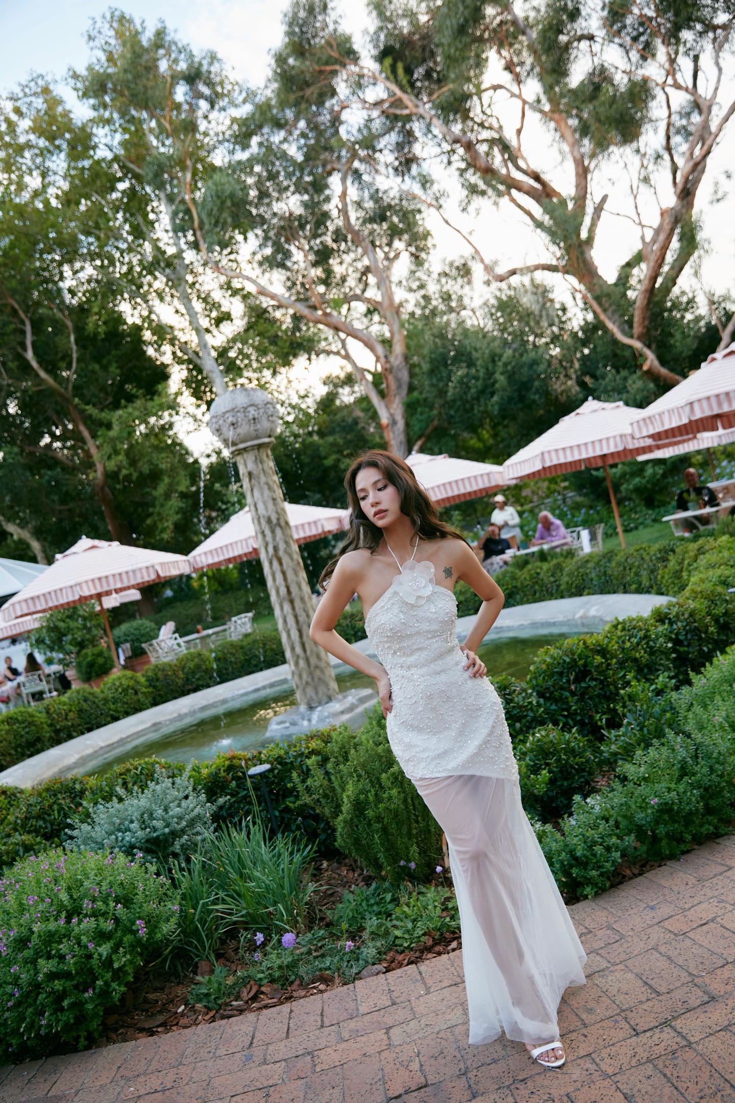 MIN PURA White Vacation Sweet Raintree Maxi Dress