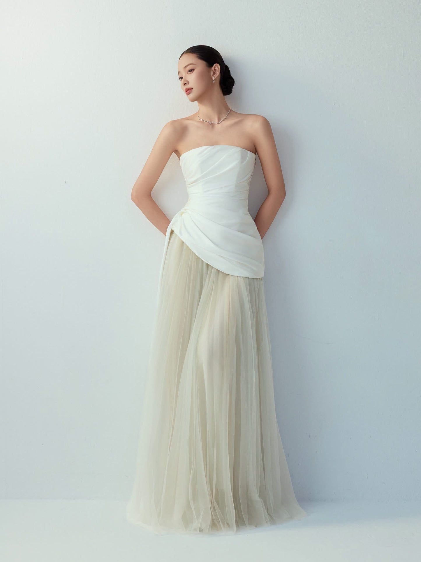 BYDI Elegant Vacation White Lune Maxi Dress