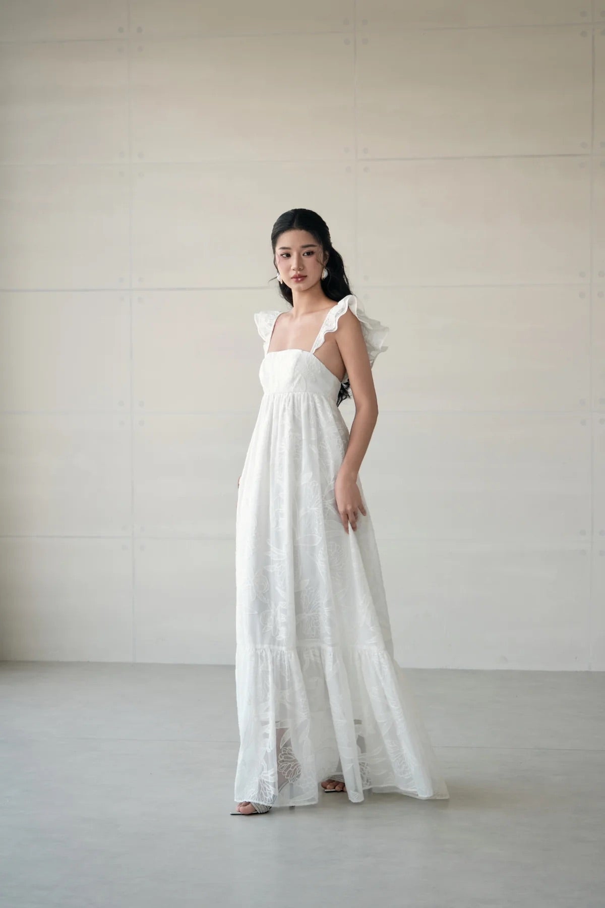 DELICIAE White Annie Maxi Dress