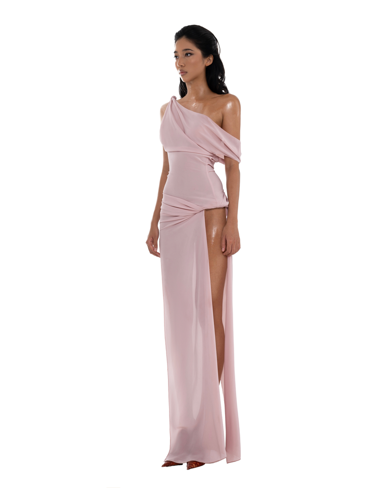HUELLEY ROSE White Natalie Maxi Dress