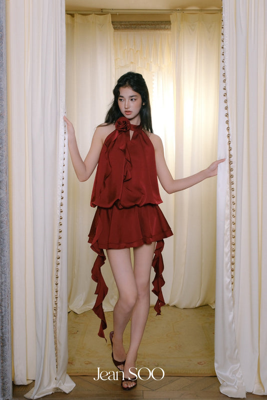 JEAN SOO Red Mini Dress