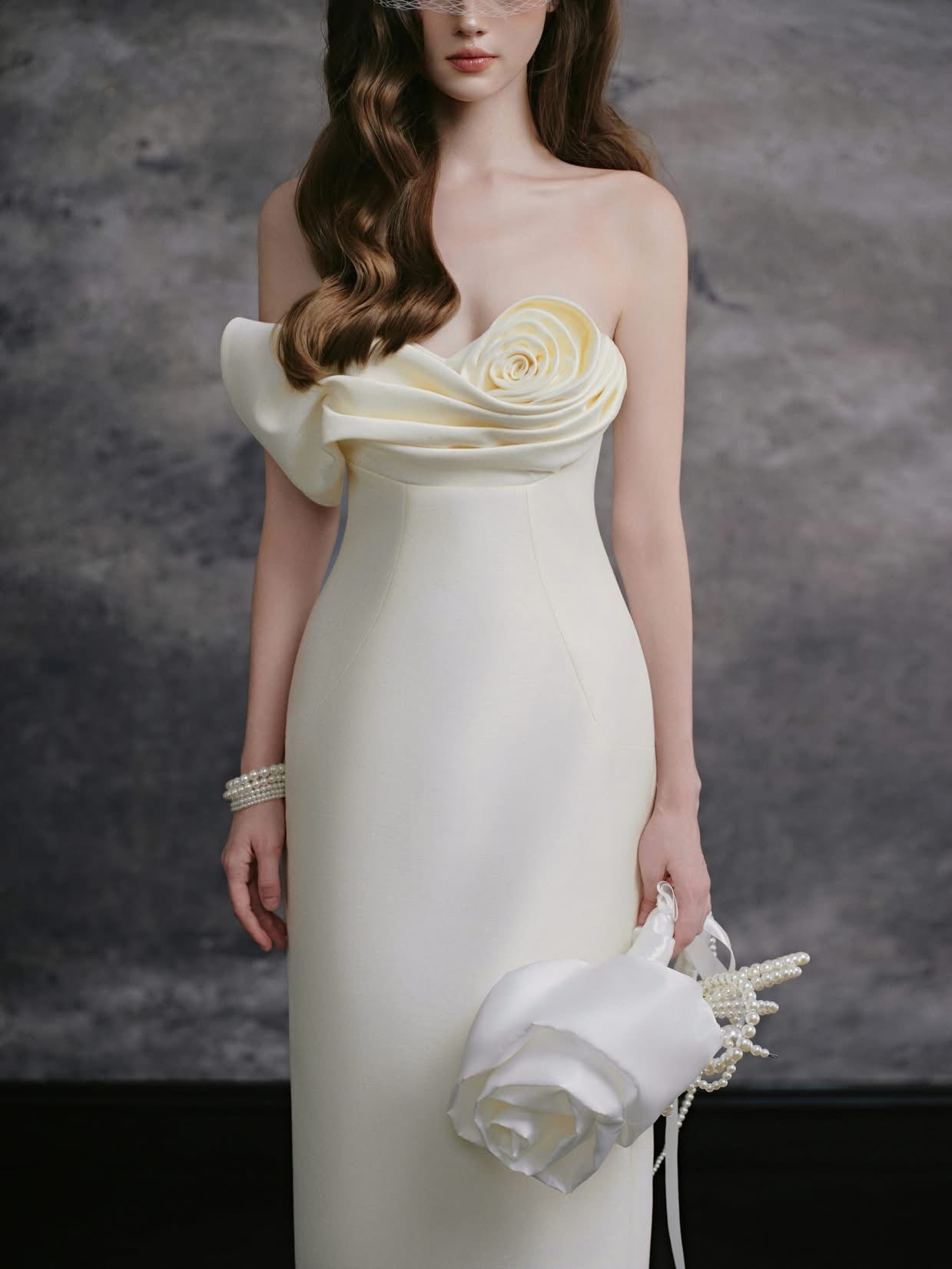 DELICATE Cream Luna Maxi Dress