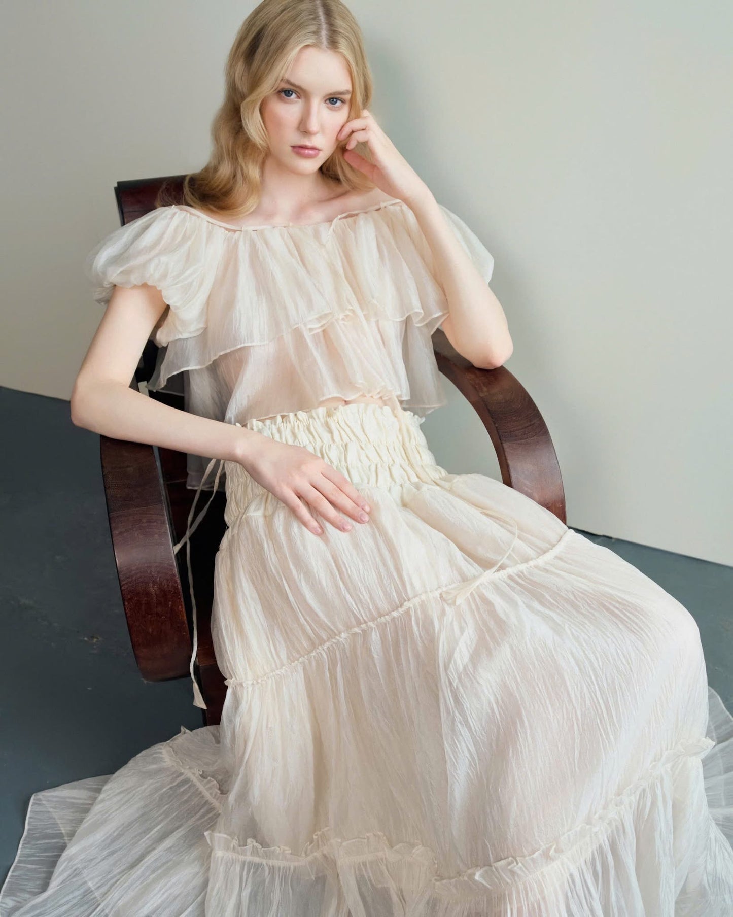 ENUFF White Solé Maxi Dress