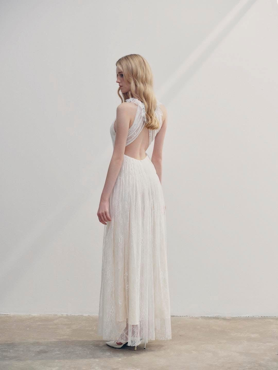 DELICIAE White Kiara Maxi Dress