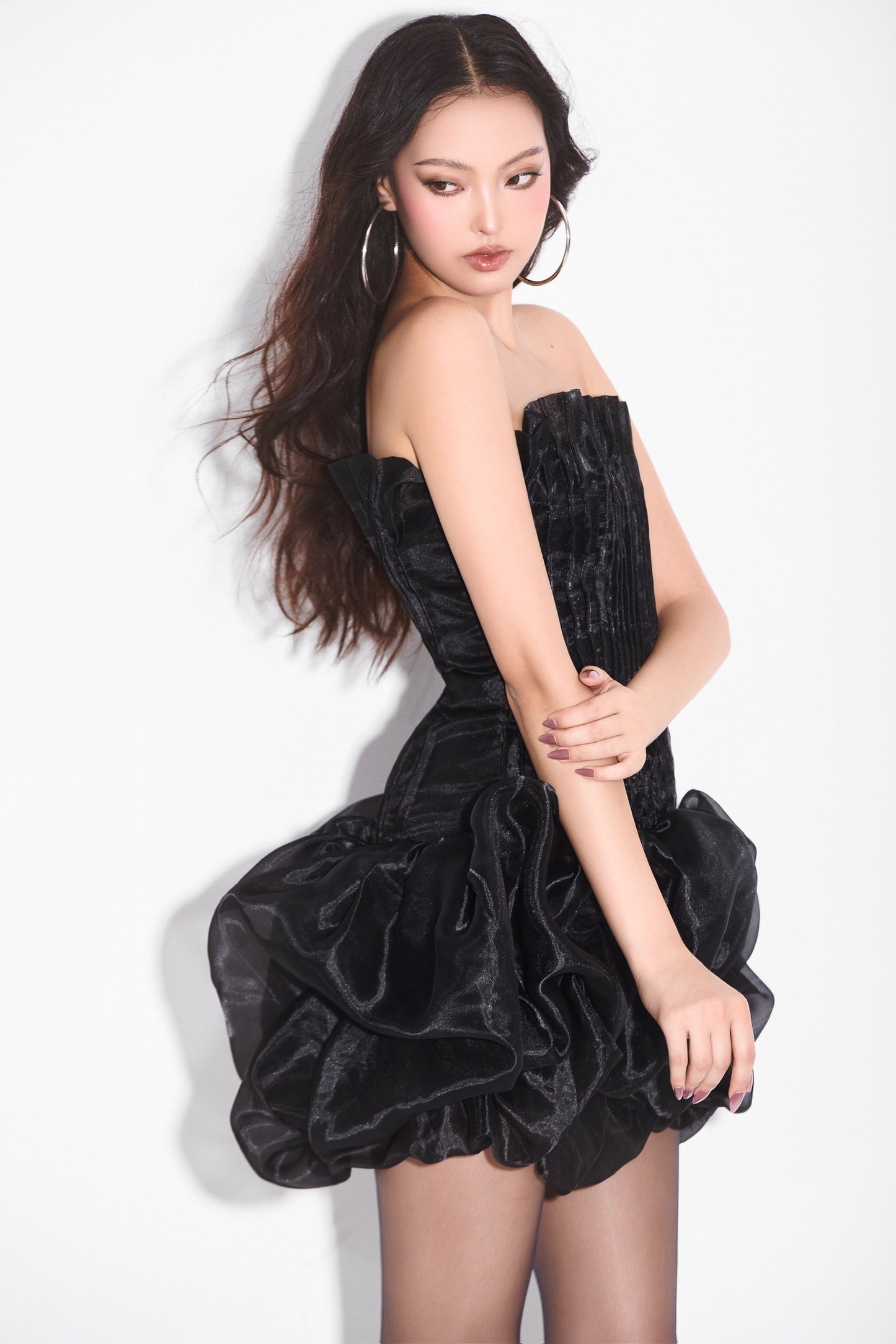 MAEL FEMME  Black Sexy Vireya Mini Dress