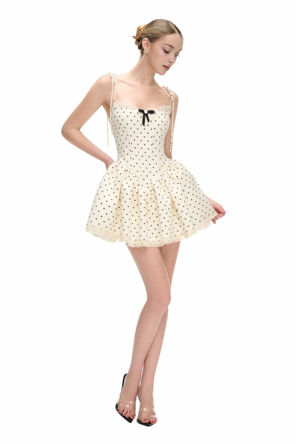 JUBIN White Bebe Mini Dress