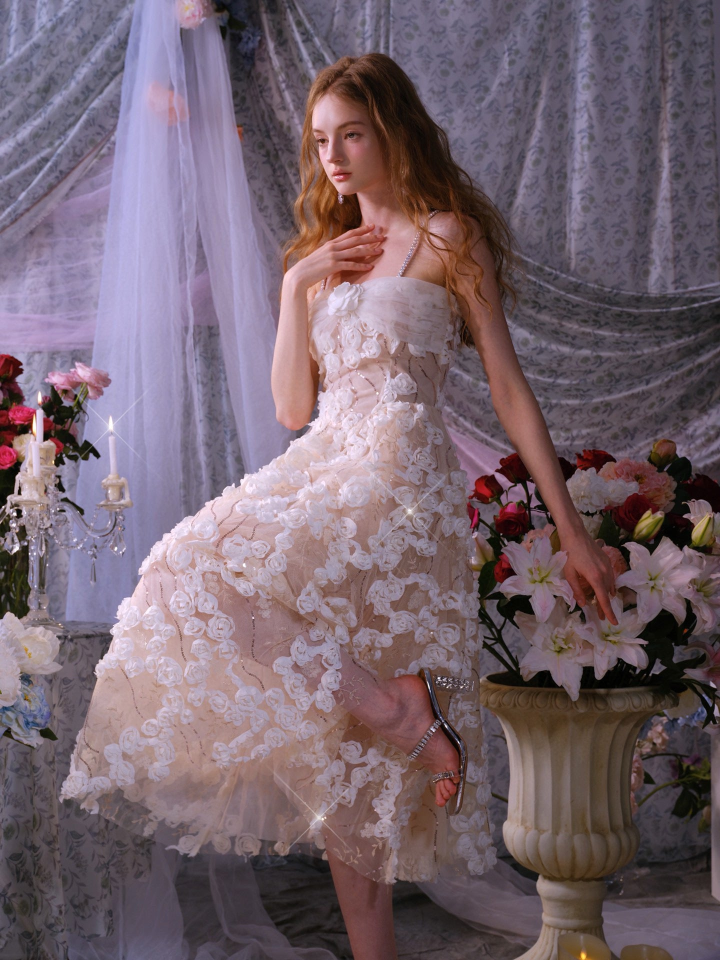 WARDROBE BY CHEN White wedding mini dress