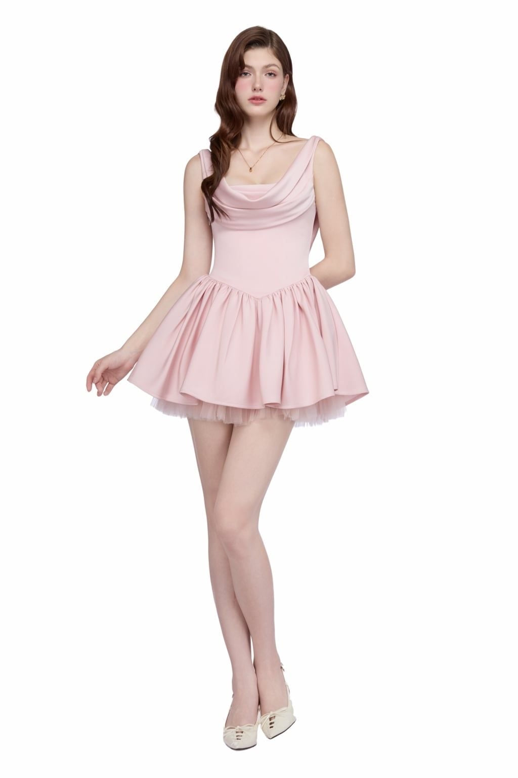 JUBIN Pink Babette Mini Dress