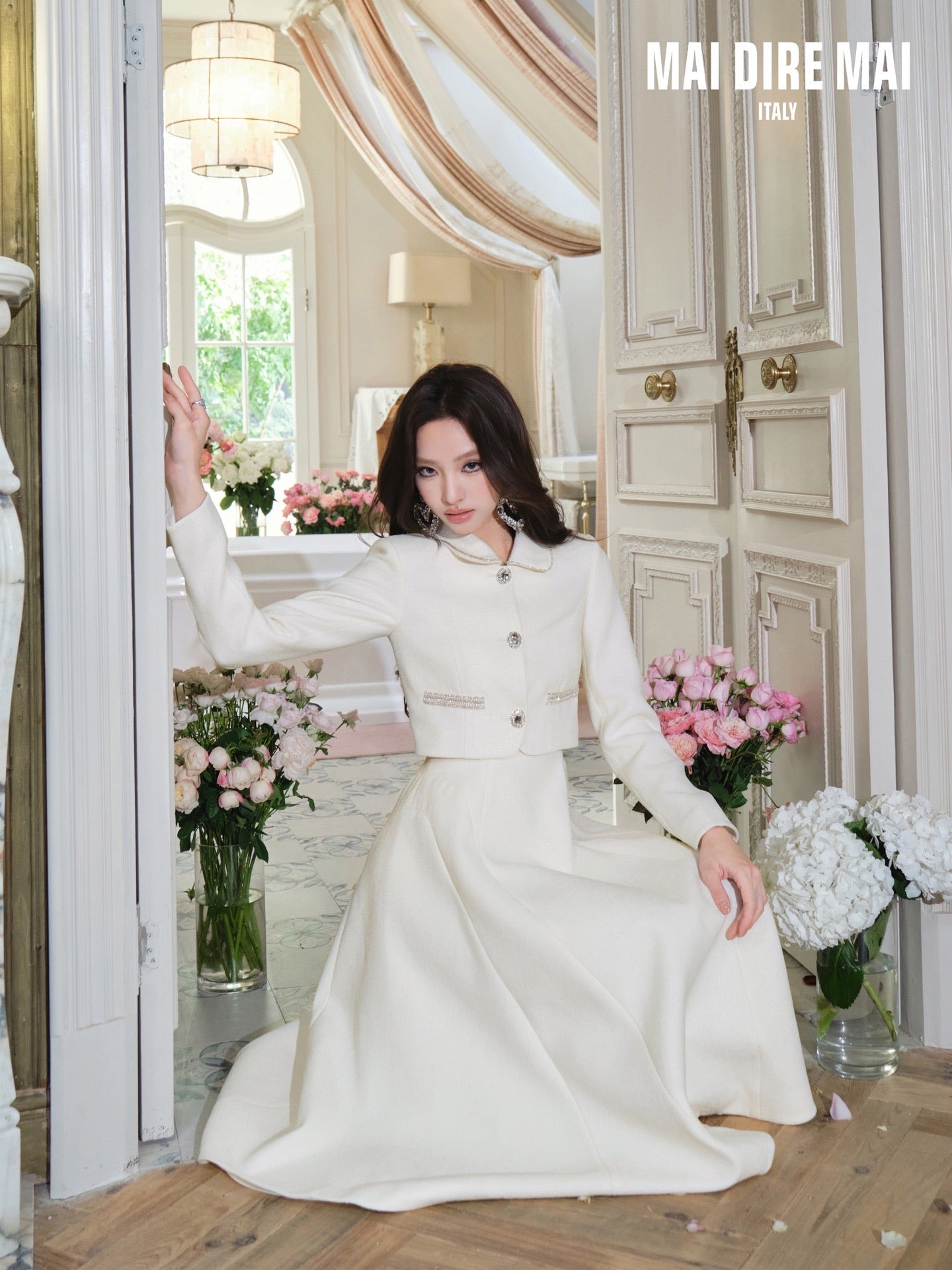 MAI DIRE MAI White Classic Maxi Dress