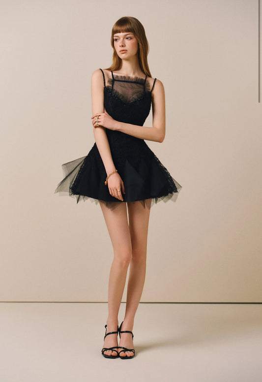 Black Lether Mini Dress