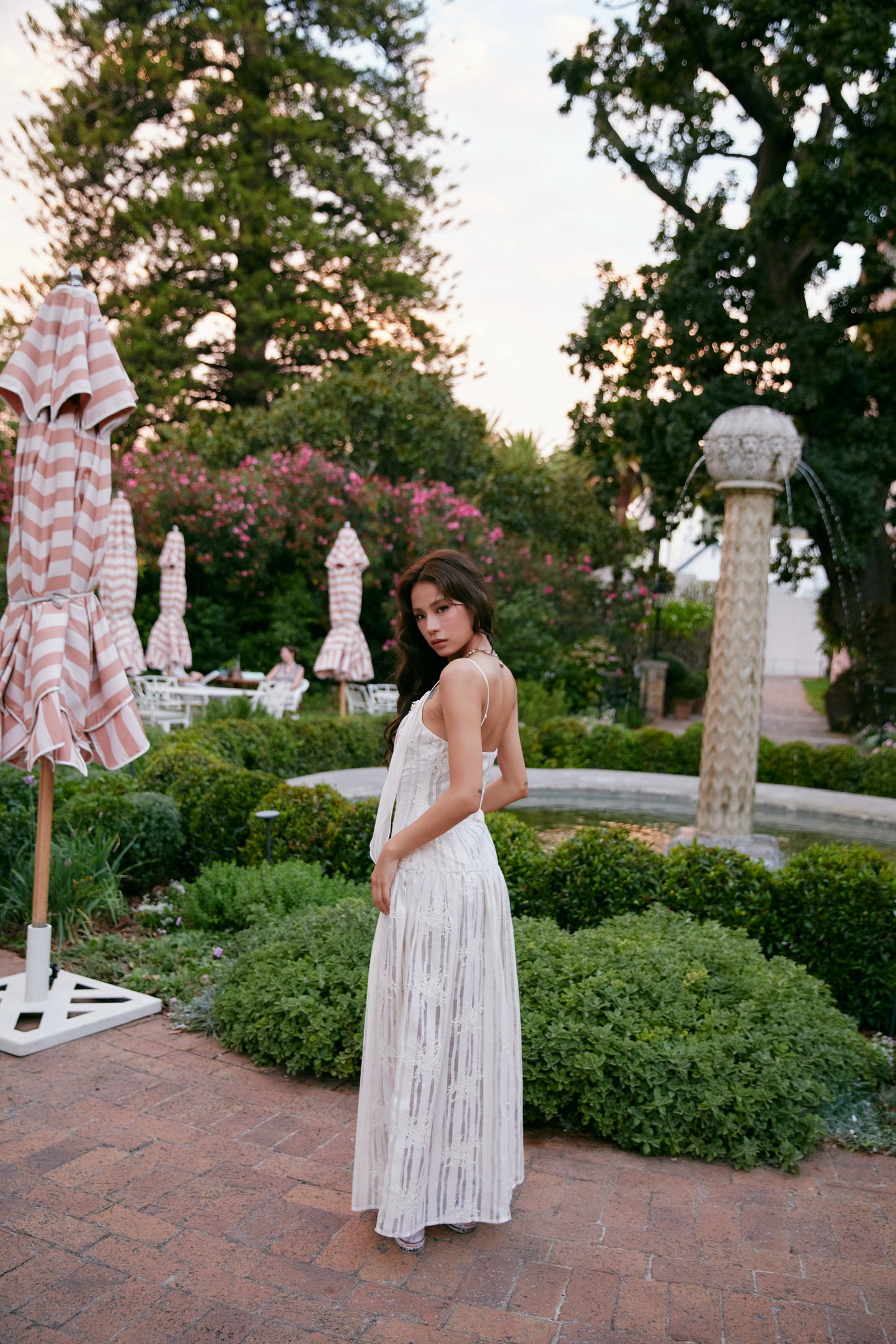 MIN PURA White Vacation Sweet Nia Maxi Dress