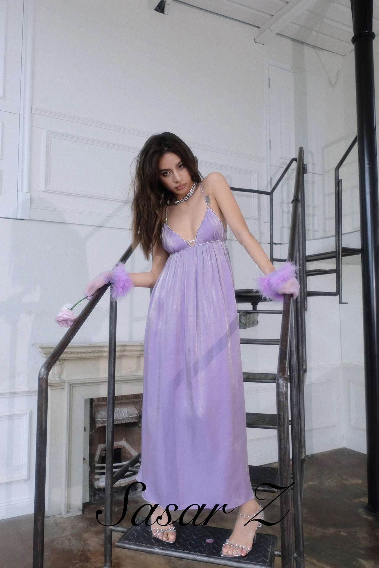 SASARZ Purple Holiday Dress （Sales）