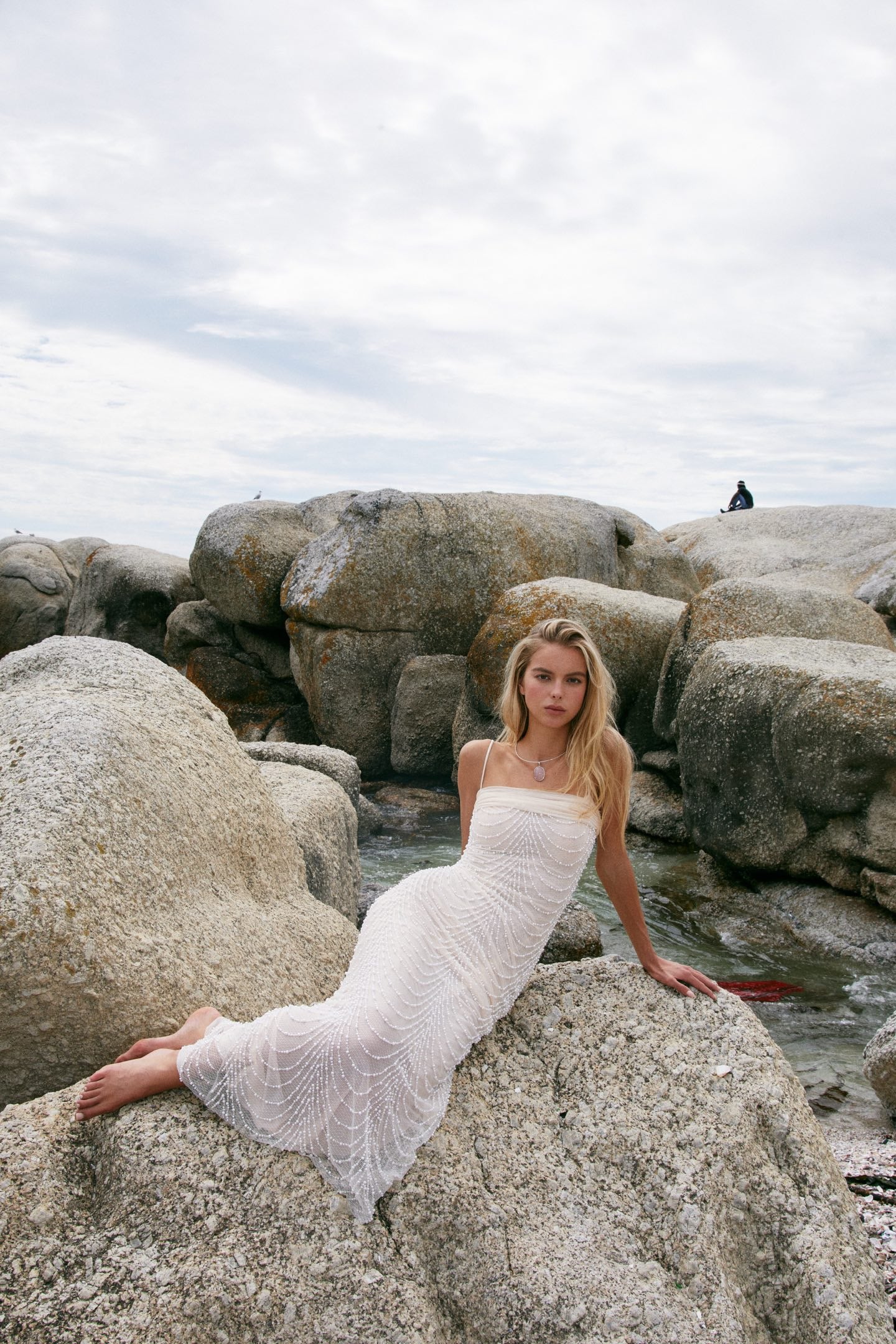 MIN PURA White Vacation Sweet Zebra
Pearl Maxi Dress