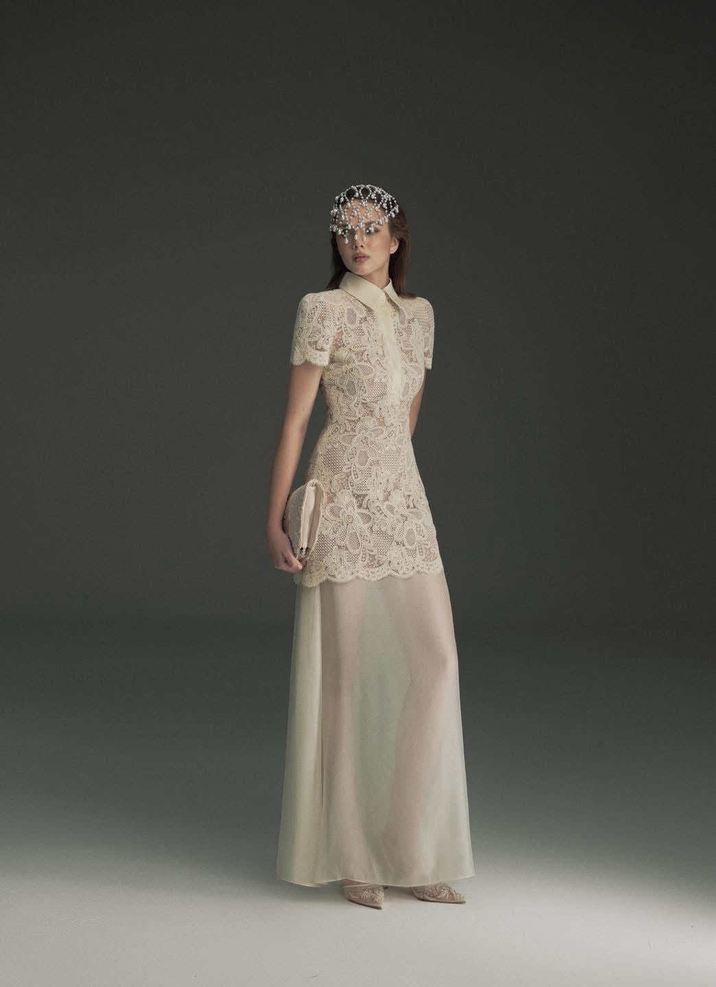 OIA STUDIOS White Sweet Elegant Vacation Lacey Maxi Dress