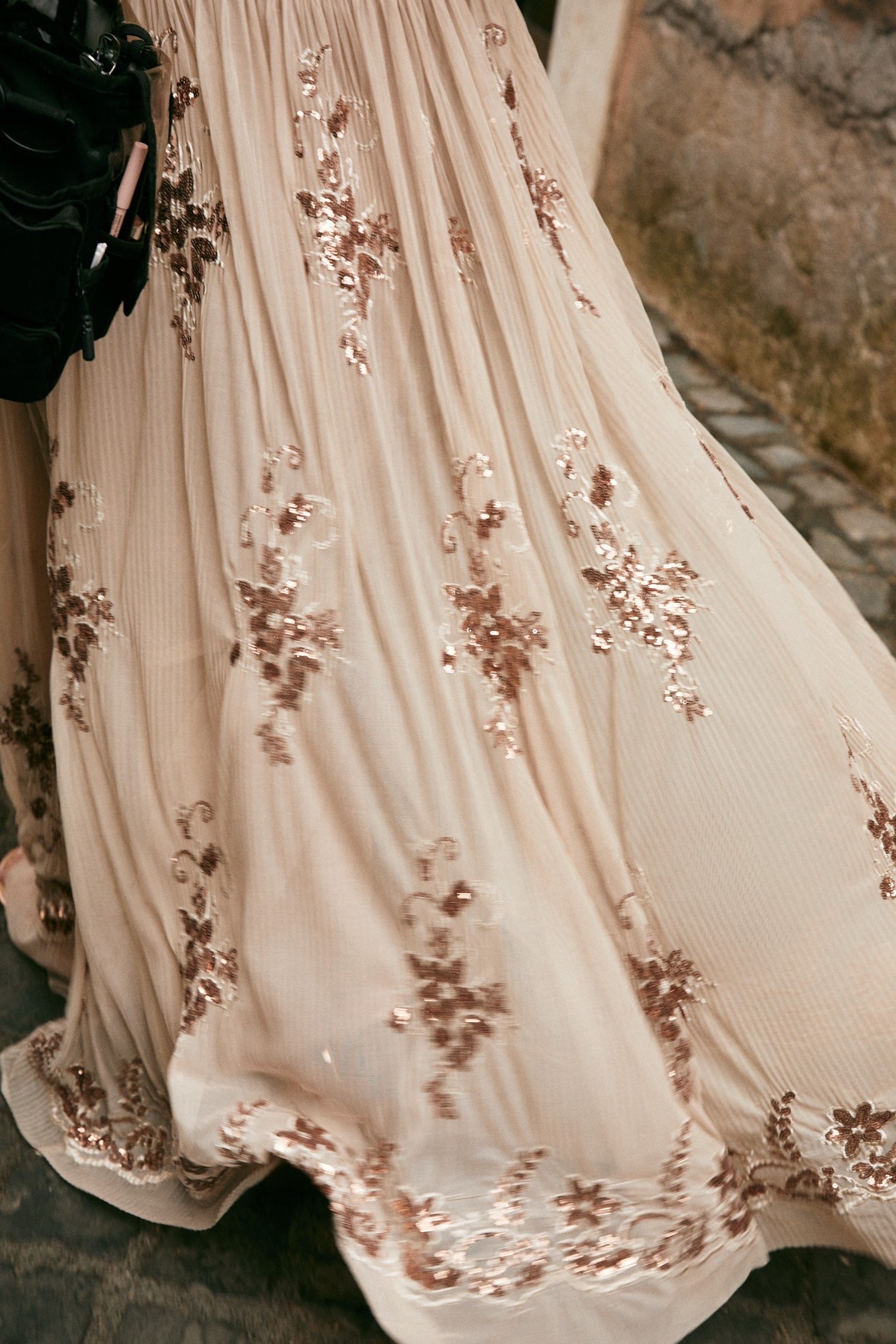 MINPURA Nude Brown Maxi Dress