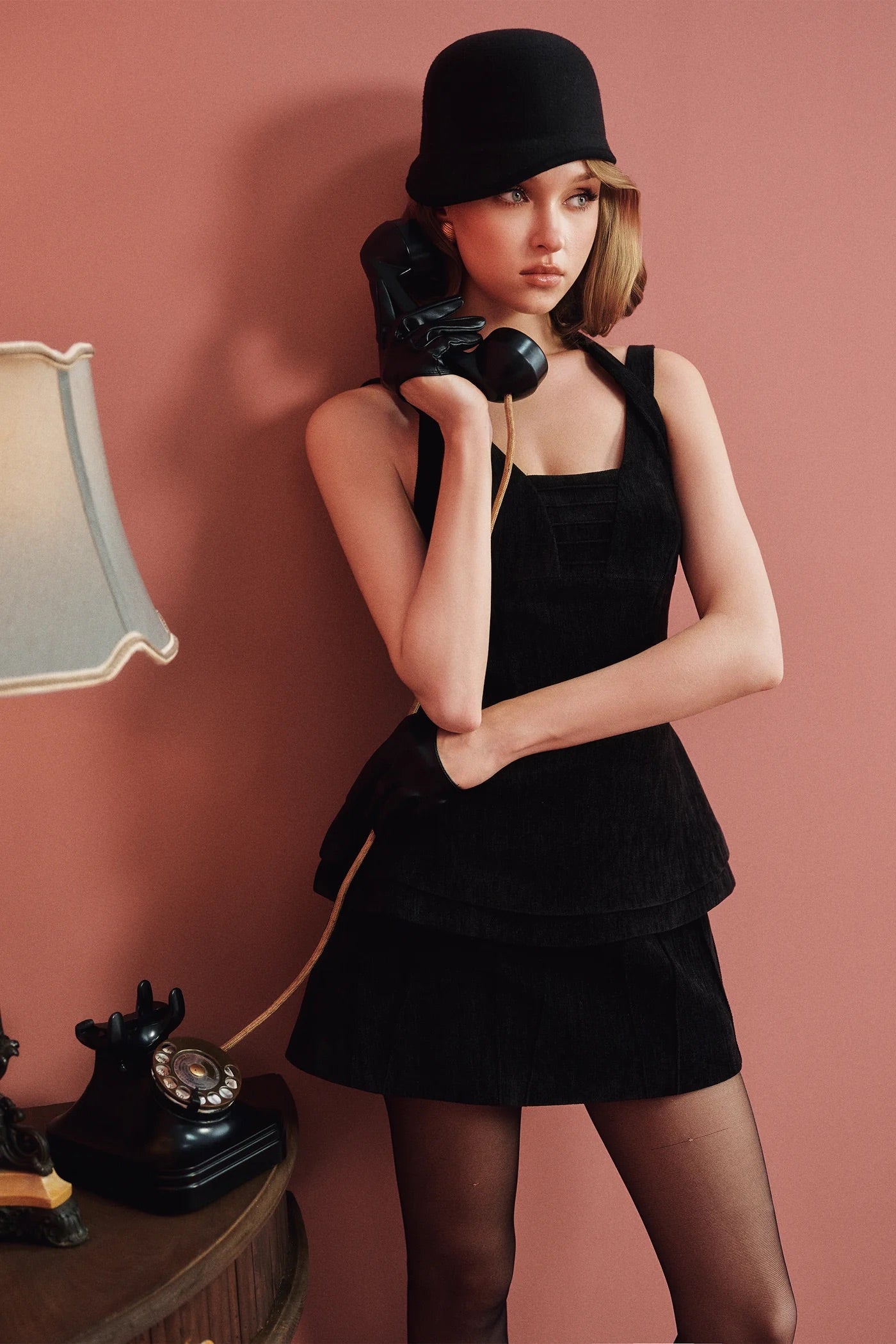 CICI Black Elegant Vacation Vanta Halter Set