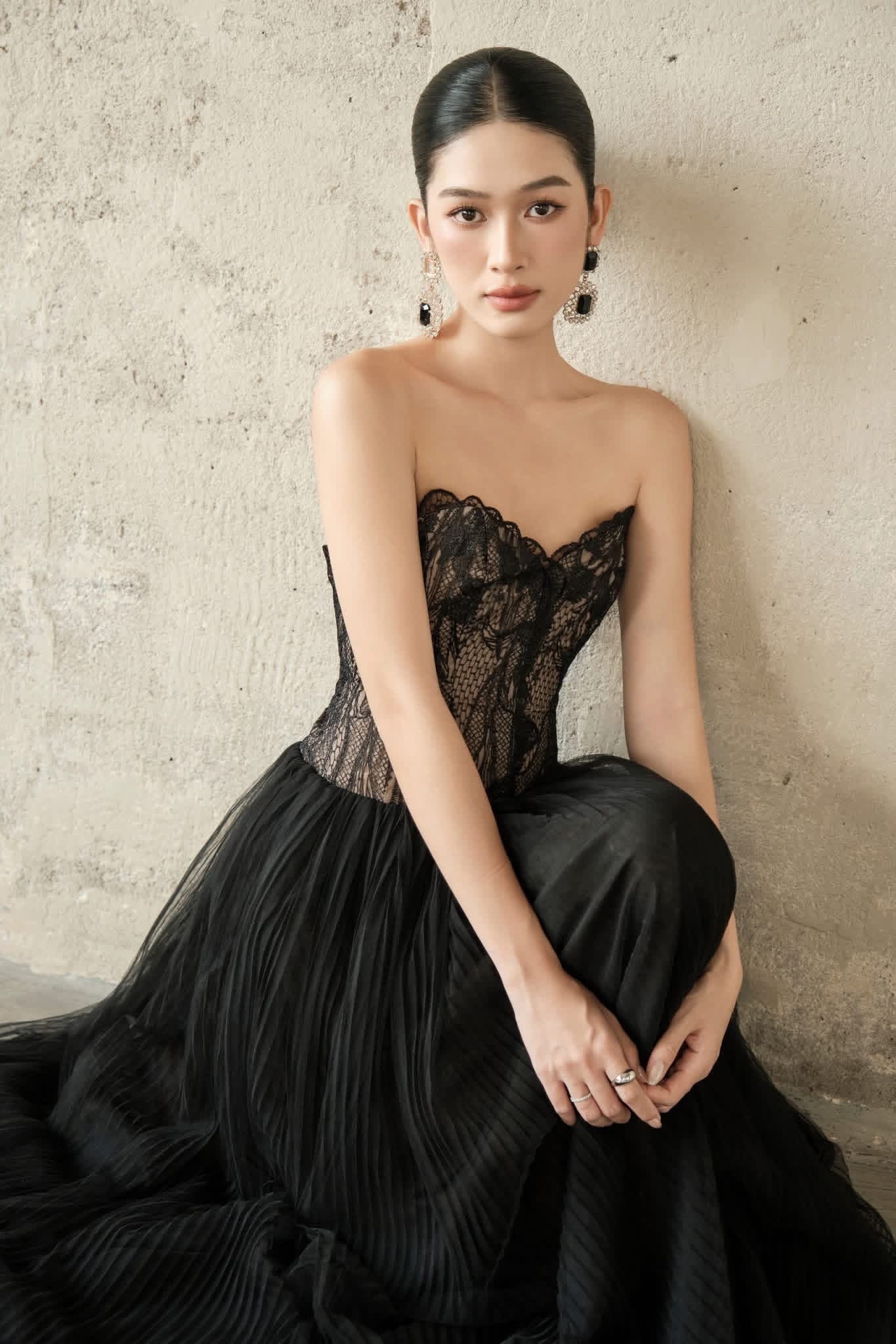 DELICIAE Black Carly Maxi Dress