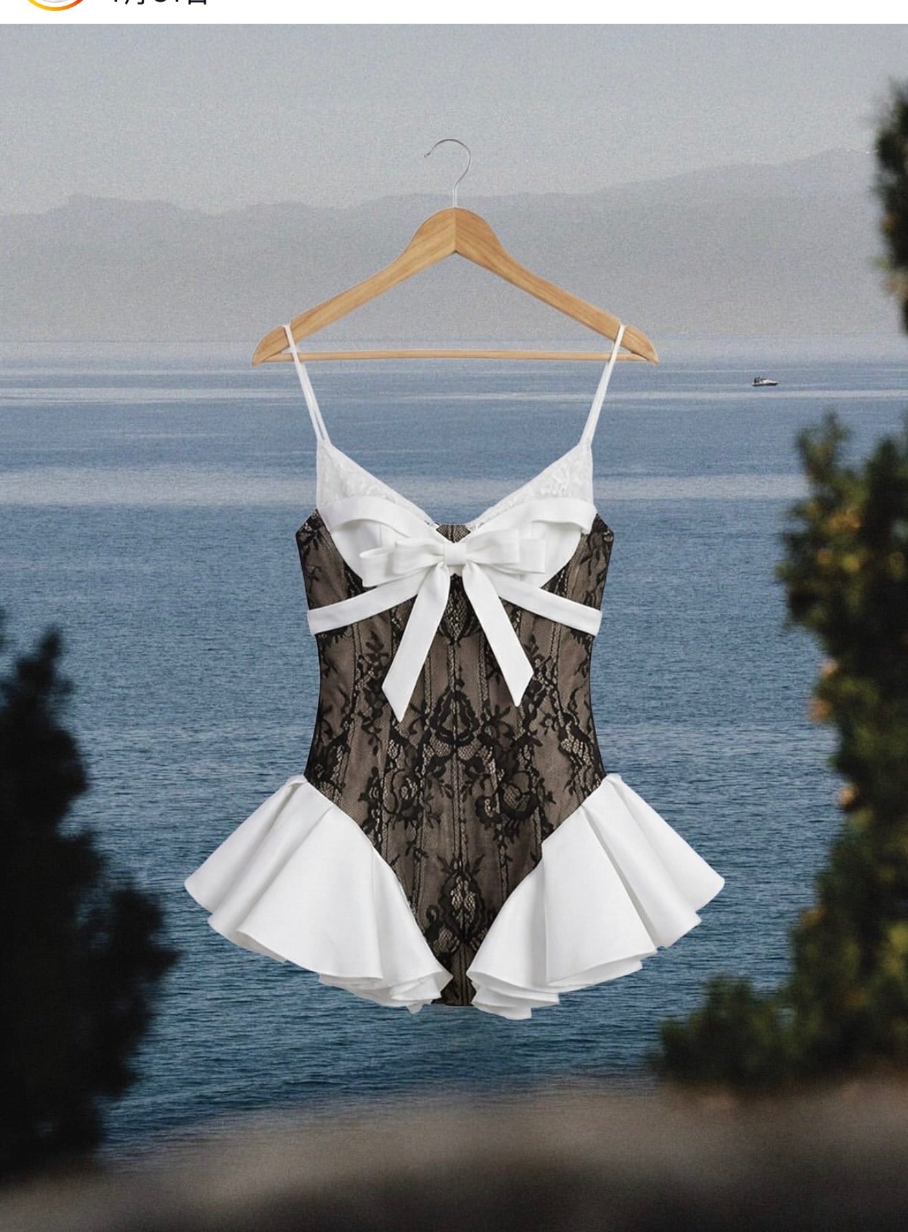 BY JENNY Black Sweet Vacation Cherie Mini Dress