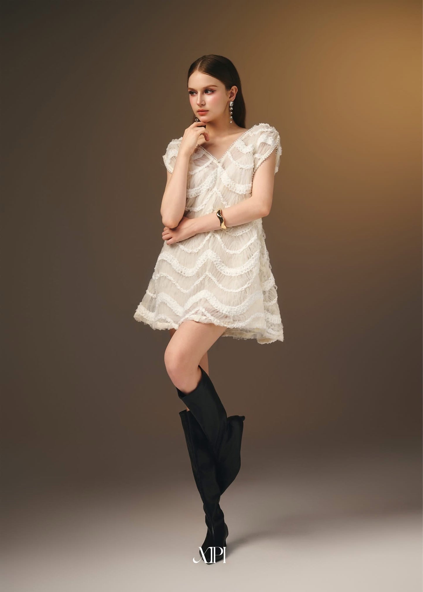 XIPI White Dolly Mini Dress