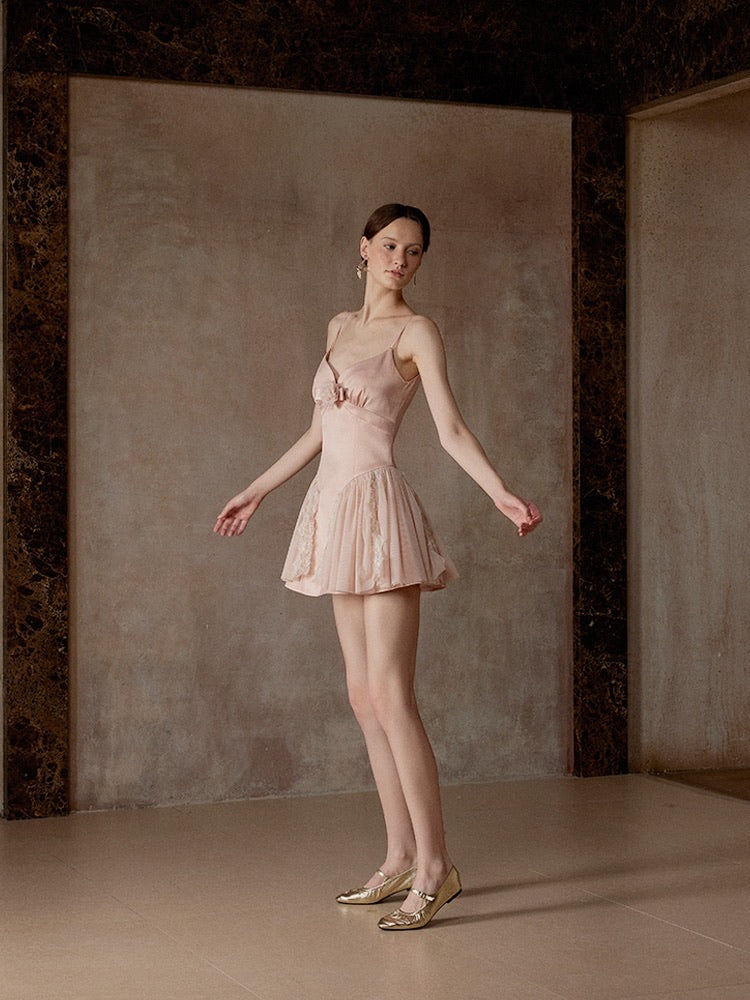 Fa sogno Pink Rosy Mini Dress