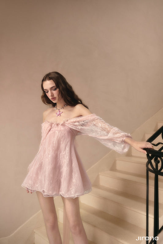 JIRENE Pink Nette Mini Dress