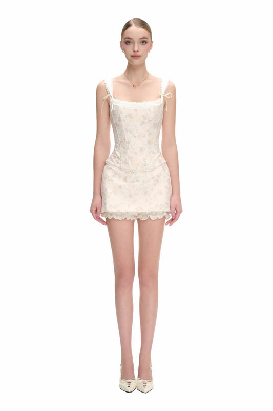 JUBIN White Grace Top & Mini Dress