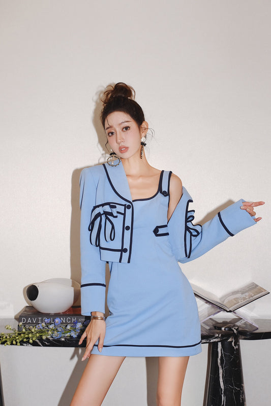 MASION WESTER Blue Mini Dress （Sales）